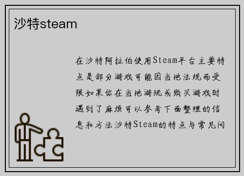 沙特steam